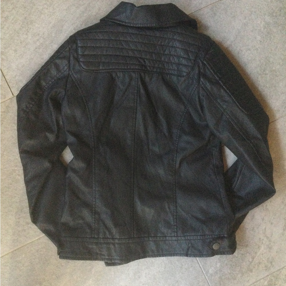 YOKI NY FAUX LEATHER MOTORCYCLE JACKET NWOT